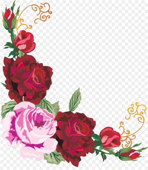Download 613+ wedding outline flower border design Cameo